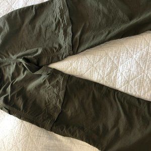 The North Face khaki hiking pants, size 6